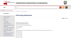 Desktop Screenshot of bip.zuromin-powiat.pl